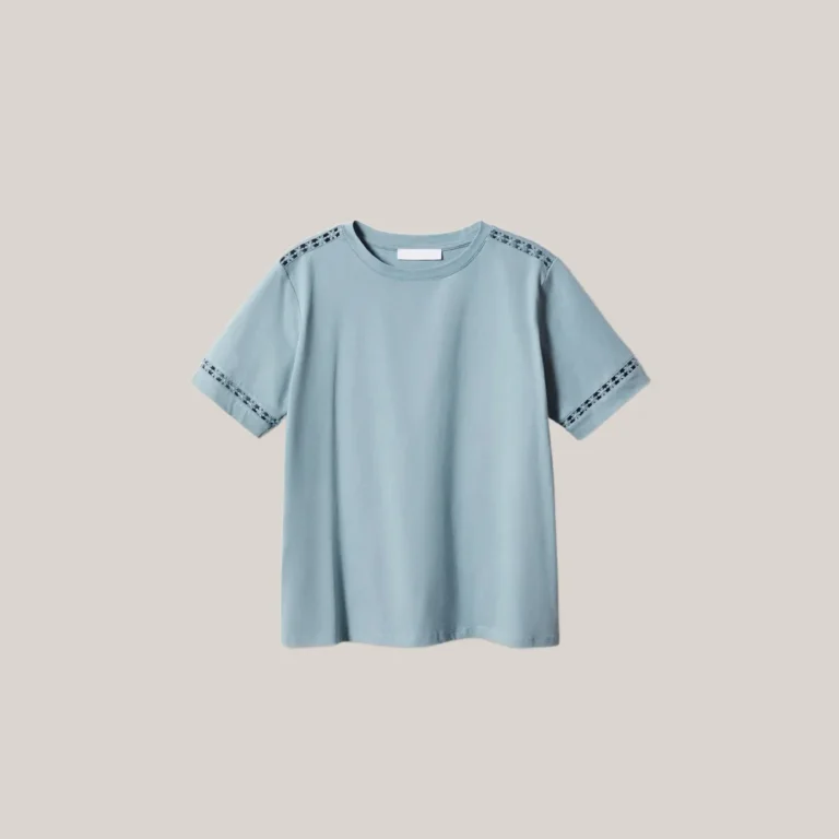 Embroidered Accent T-Shirt