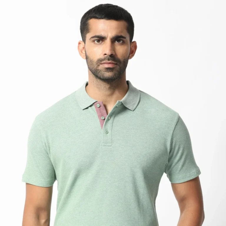 Mello Polo Collar Slim Fit Cotton T-Shirt